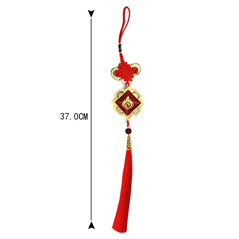 LANFY Móc Khóa Dây Tua Rua Kim Loại 7 Nguyên Tố Hóa Trang Mắt Thần