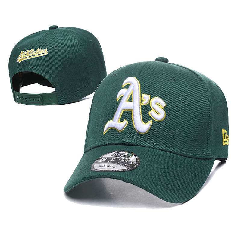 ✨New Era MLB Hat Oakland Athletics A's Baseball Cap Embroidery 9FIFTY Men Women Hats Sports Fashion Golf Running Topi Caps with Adjustable Strap IDVI 4DNL