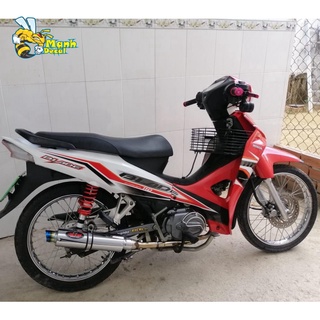 Ten rời xe wave blade 110 trắng đỏ tặng logo