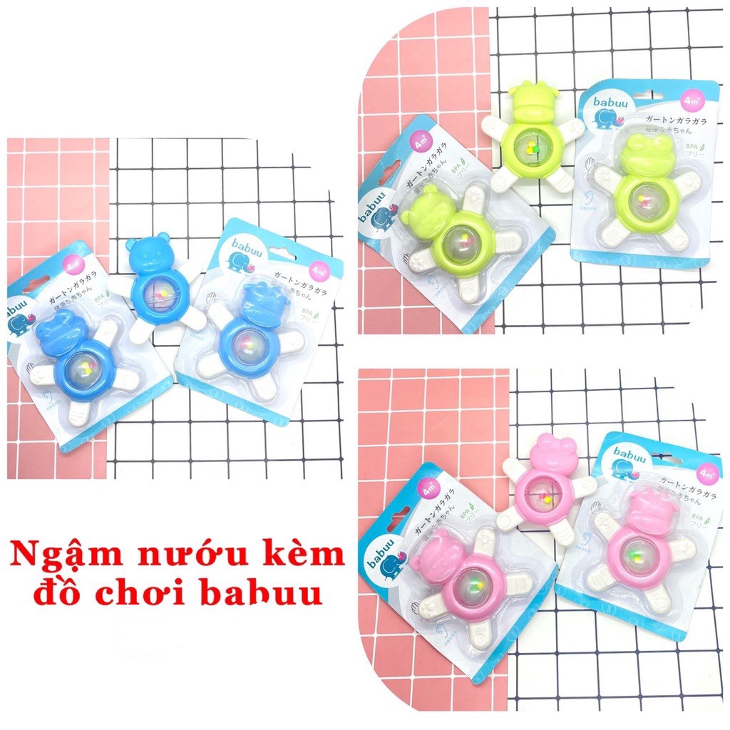 Gặm nướu kèm đồ chơi xúc xắc Babuu cho bé