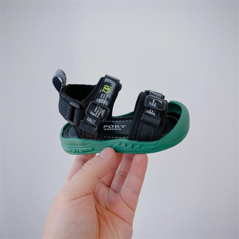 ￼￼Giày sandal bé trai- Sandal tập đi quai dán nhẹ cho bé mẫu mới SA447