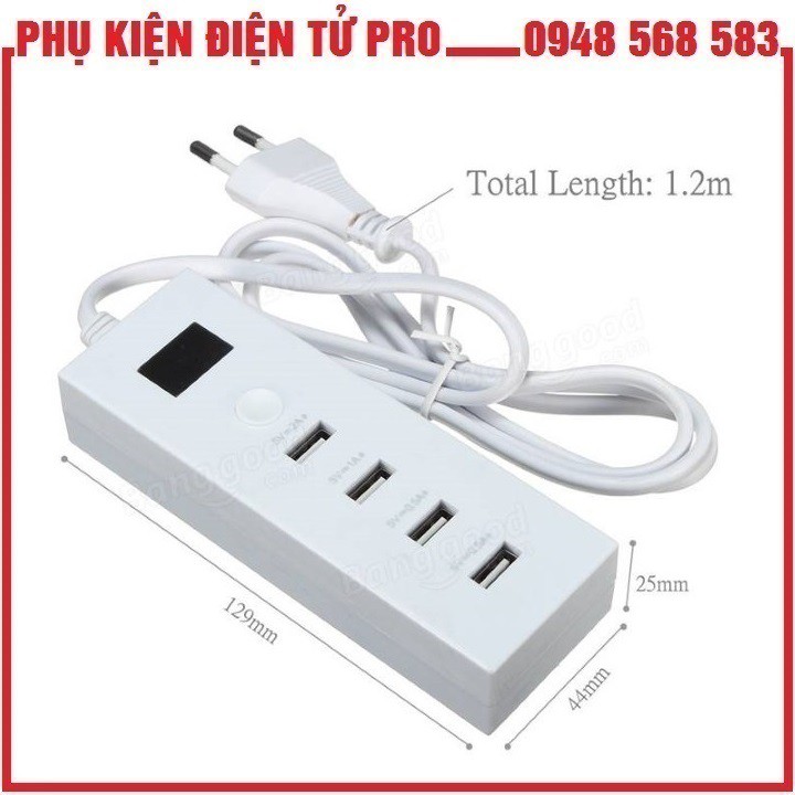 BỘ CHIA CỔNG USB - HUB USB 4 CỔNG SẠC DỰ PHÒNG CHO ĐIỆN THOẠI