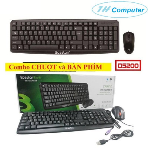 Combo Chuột và bàn phím Bosston D5200 USB