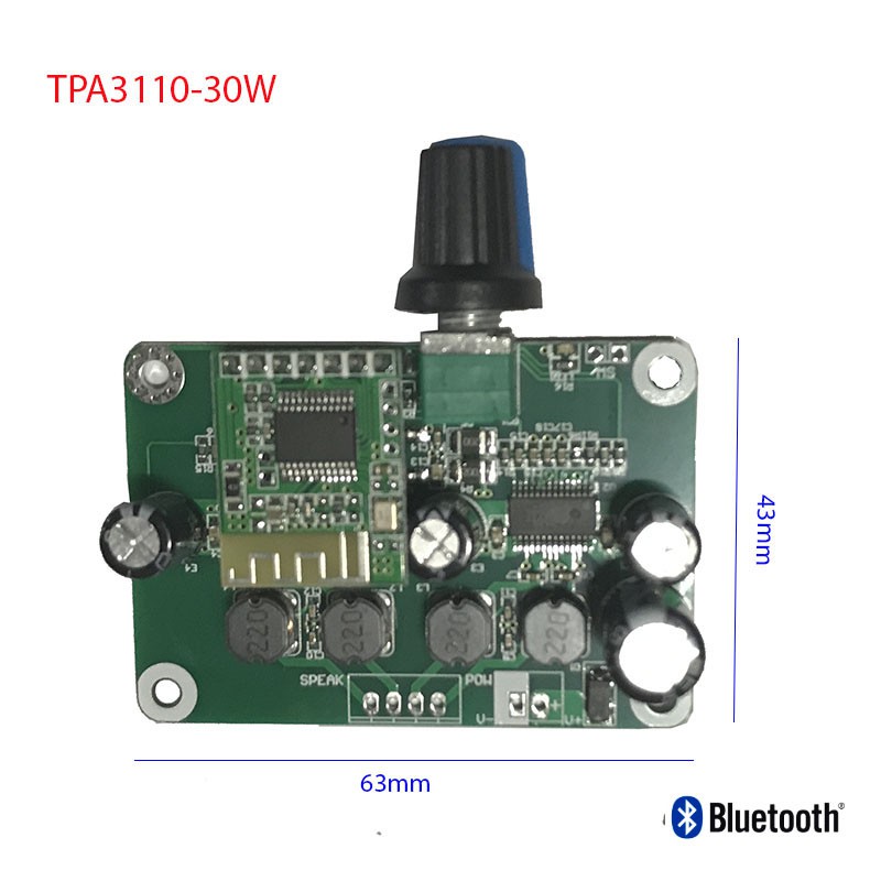 Module Mạch tăng âm ( mạch khuếch đại ) Stereo Class-D TPA3110 kết nối Bluetooth 4.2 công suất 15W x 2 và 30W x 2