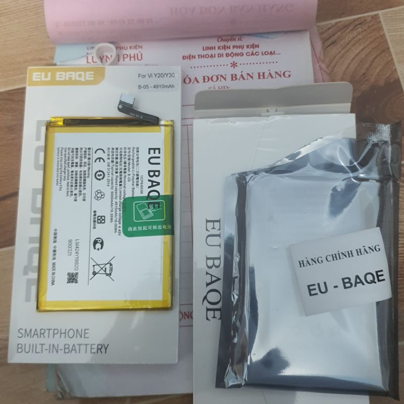 Pin vivo V19 V19 neo vivo 1919 B K6 4390mAh zin bao test đổi trả
