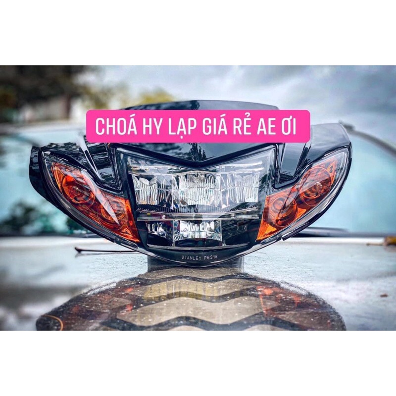 Choá đèn sirius 2 tầng ánh cam cho sirius cơ 50 hoặc 110