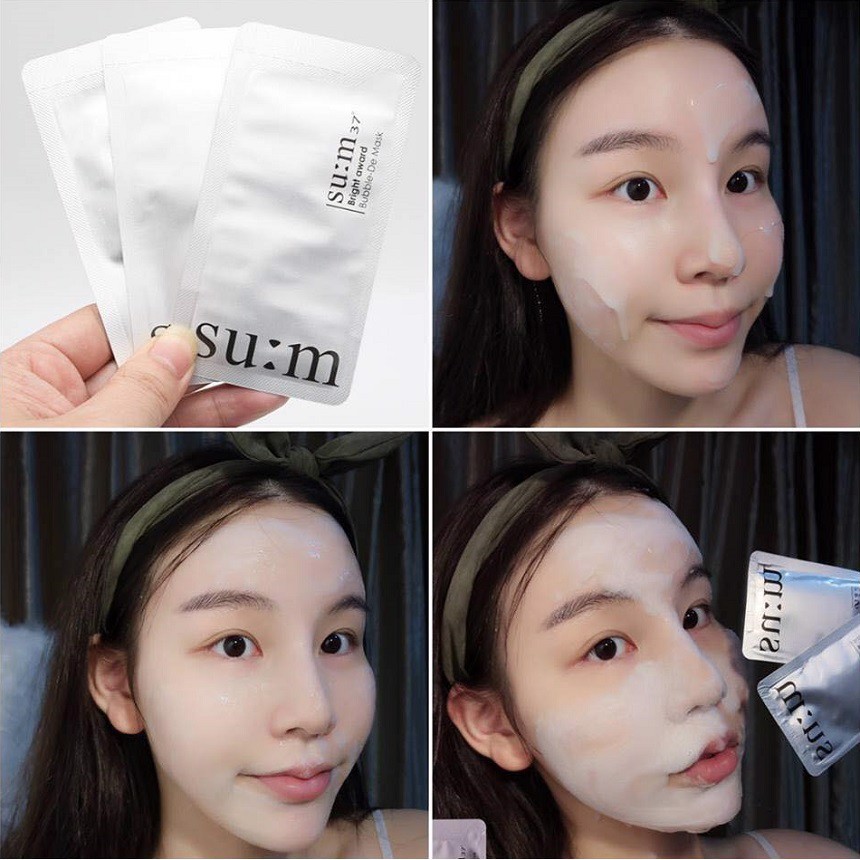 Mặt Nạ Thải Độc Sum 37 Bright Award Bubble De Mask Hàn Quốc Chính Hãng - LAI'S STORE | Thế Giới Skin Care