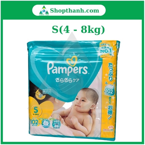 Bỉm Pampers Nội Địa Nhật Dán/Quần Đủ Size NB114, S104, M80, L68, XL50, XXL32 [Có sẵn] [Chính hãng] (Jumbo)