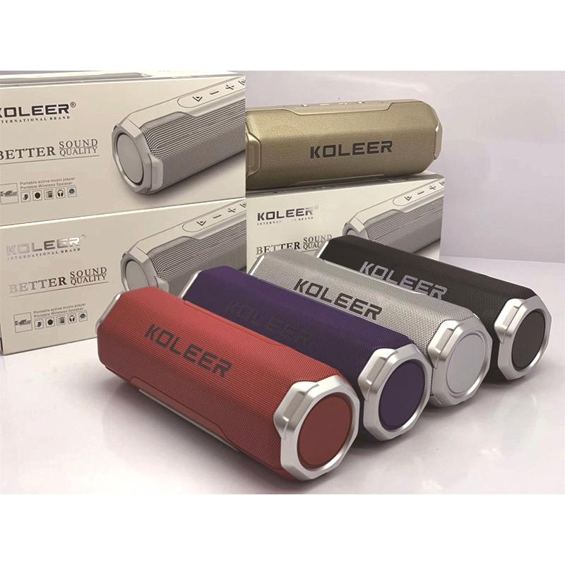 Loa bluetooth KOLEER S218 công suất 10W bass cực mạnh siêu hay - hỗ trợ thẻ nhớ/USB/AUX/FM (Màu ngẫu nhiên)