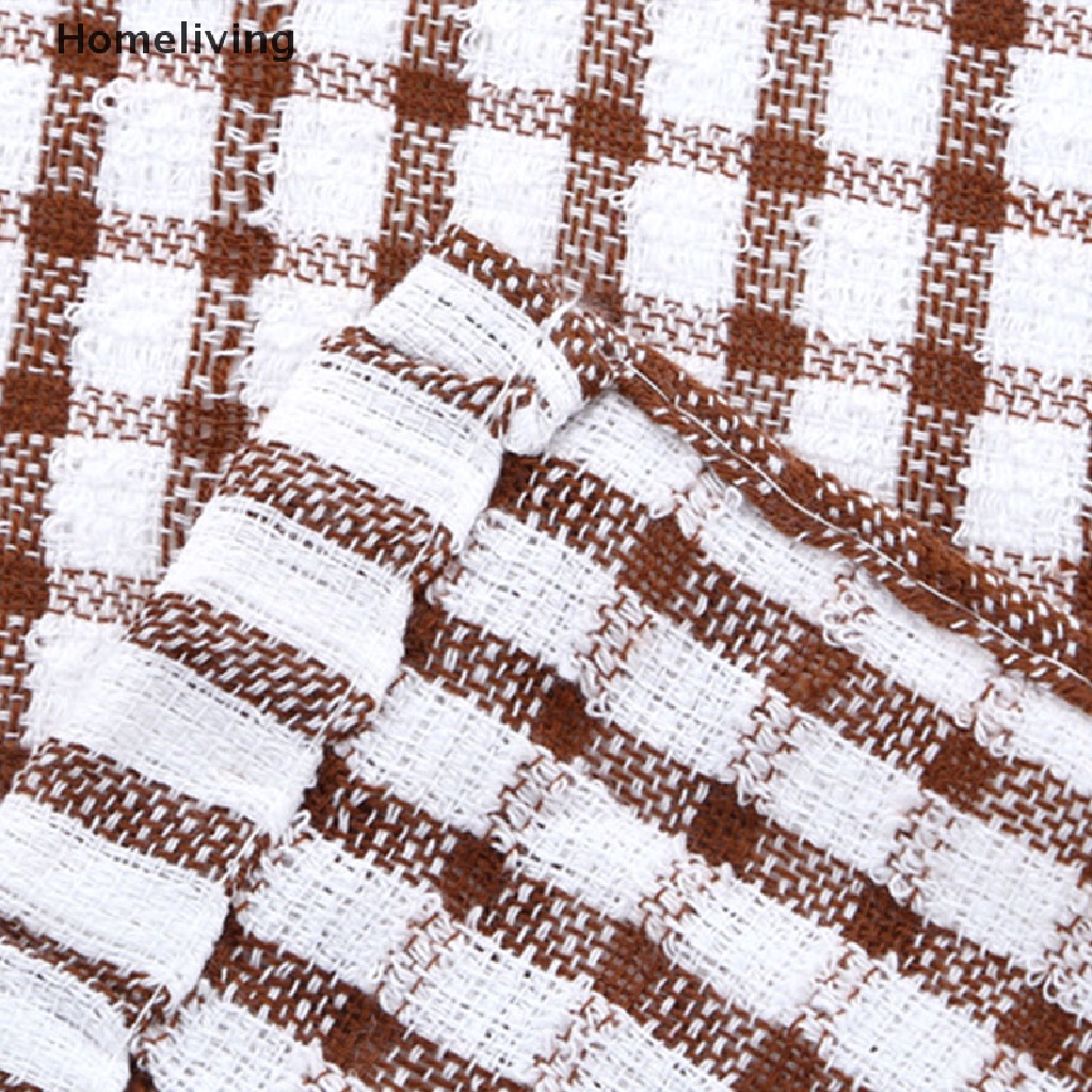 Set 6 Khăn Lau Chén Dĩa Chất Liệu Cotton Thấm Hút Tốt