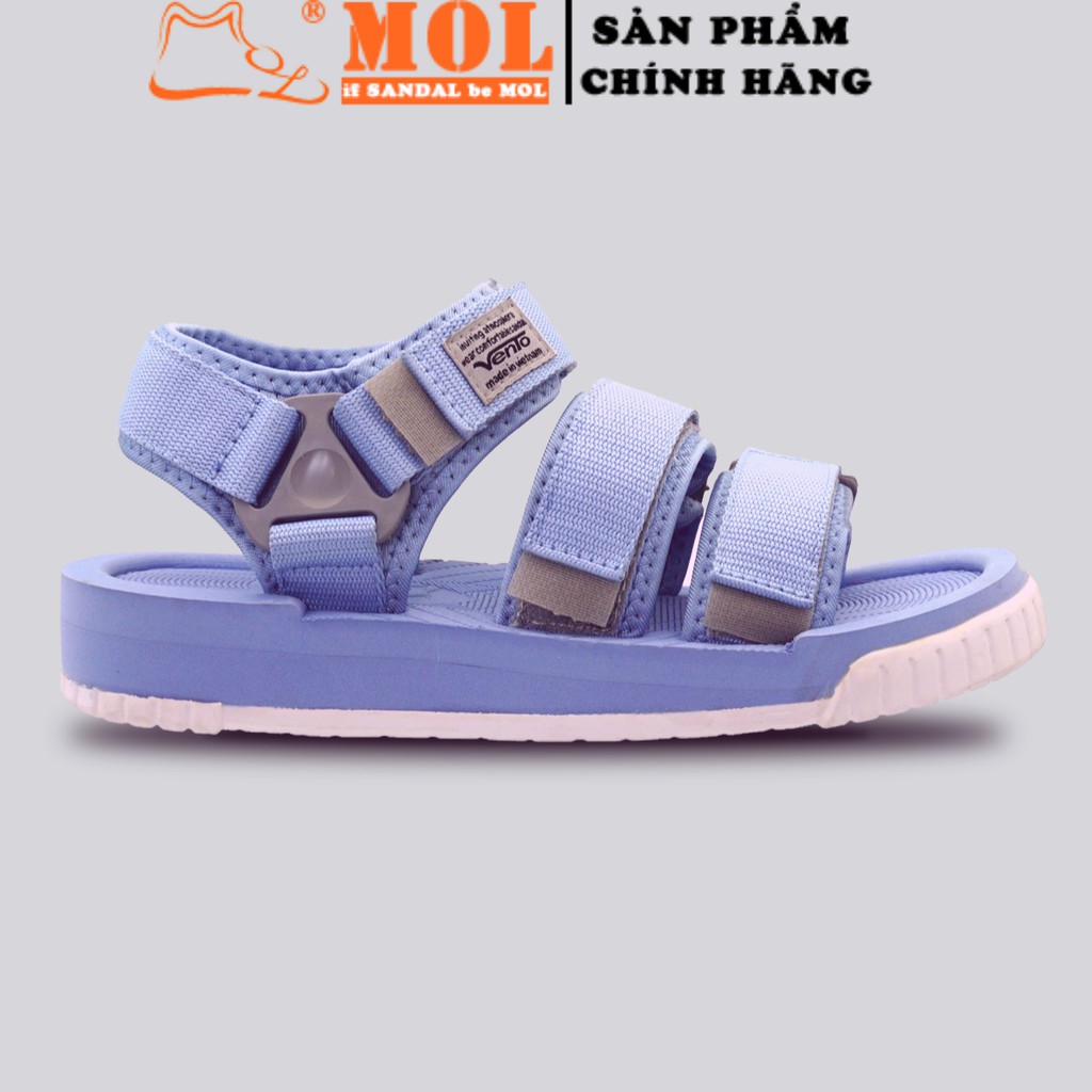 Giày sandal Vento couple nam nữ 3 quai ngang có quai hậu cố định cho cặp đôi mang đi học đi biển du lịch NV9801B