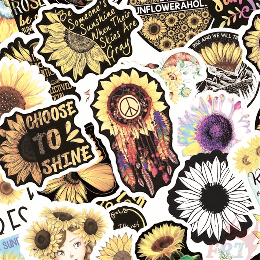 ❉ Sunflower：You Are My Sunshine - Healing Flower Series 01 Stickers ❉ 50Pcs/SetDIY Fashion Doodle Decals Stickers