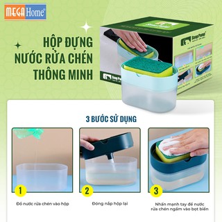 Hộp đựng nước rửa chén tiện lợi, thông minh Megahome