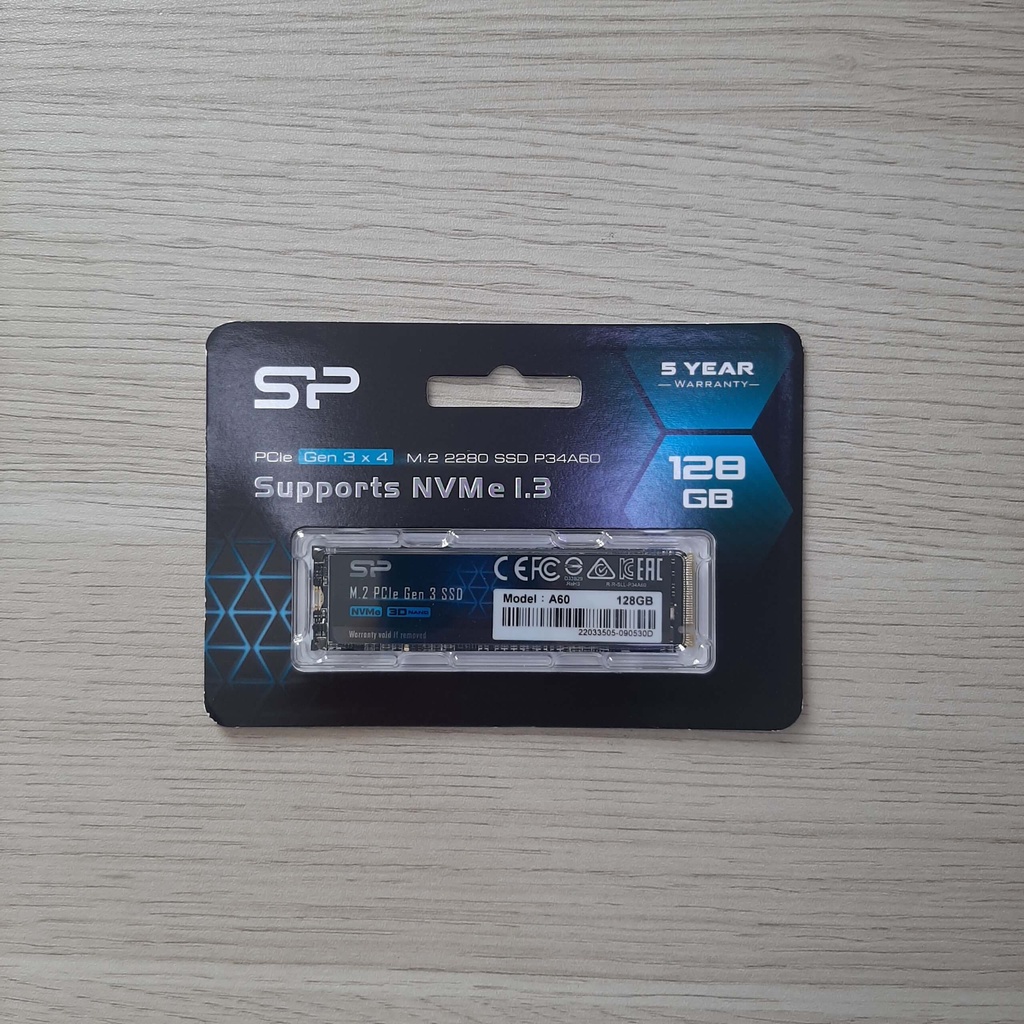 Ổ cứng Silicon Power M2 PCIe SSD A60 128GB/256GB/512GB I Bảo hàng 60 tháng - Hàng chính hãng