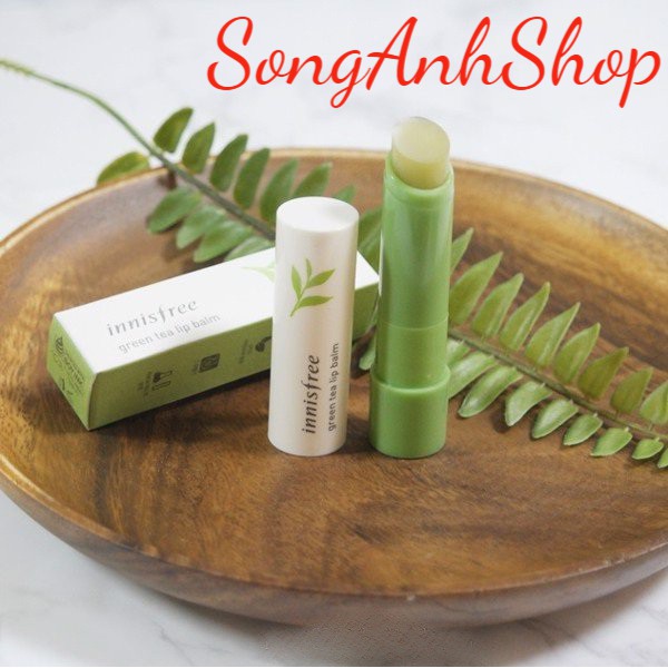 Son Dưỡng Môi Trà Xanh Với 99.9% Thành Phần Chiết Xuất Từ Thiên Nhiên Innisfree Green Tea Lip Balm 3.6g