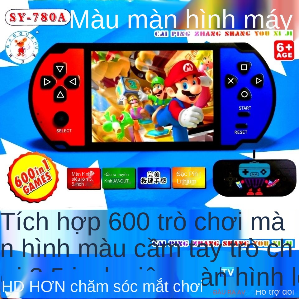 ❒Bảng điều khiển trò chơi cầm tay Cassidy Màn hình màu PSP Hoài cổ FC Tetris Double Battle Mini Game