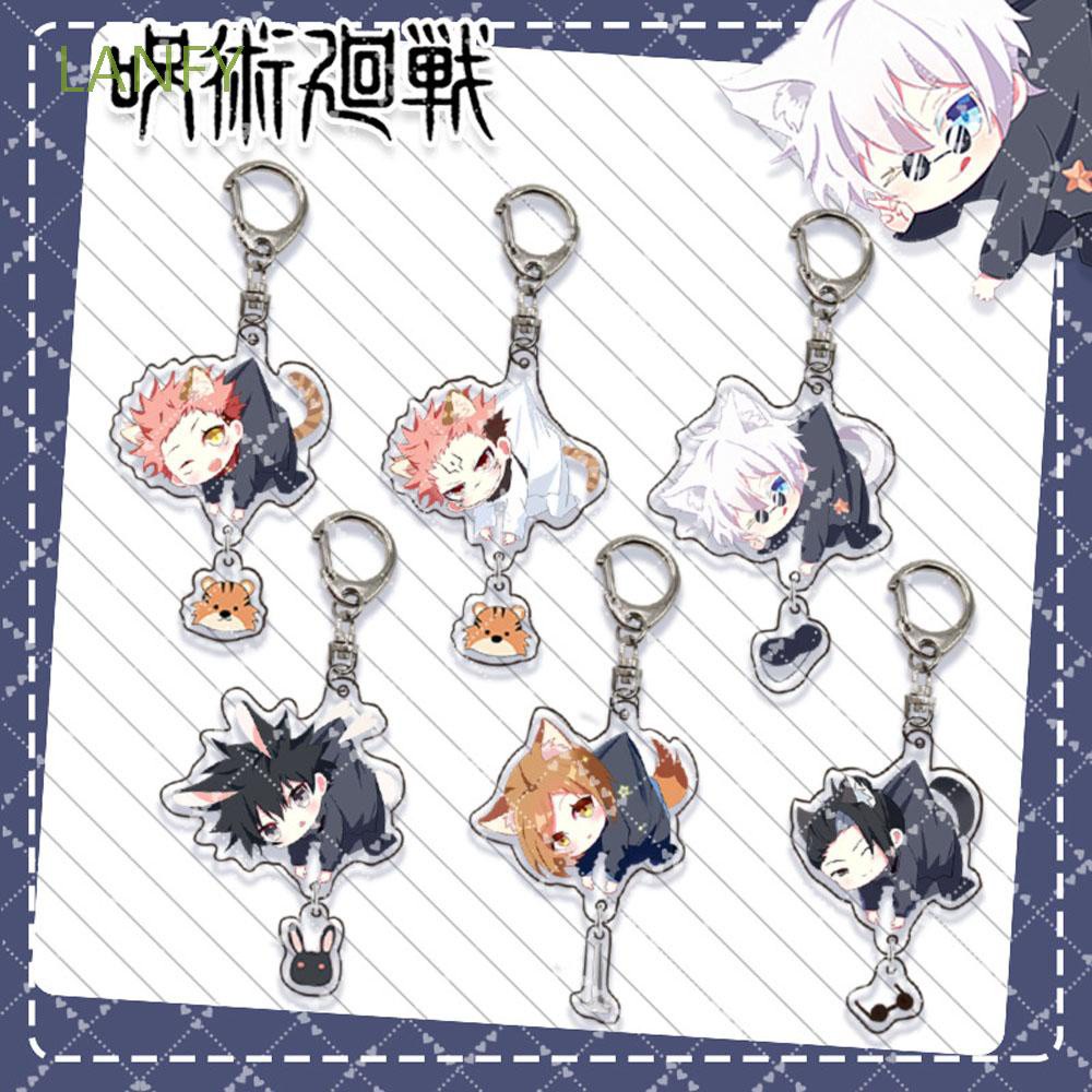 Móc khóa nhựa acrylic hình nhân vật anime Jujutsu Kaisen đáng yêu