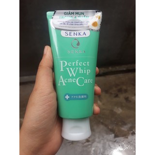Sữa rửa mặt dành cho da mụn Senka perfect whip acne care 100g