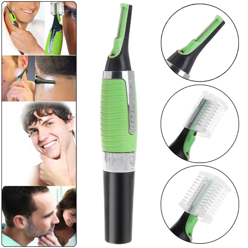 Dao Cạo Râu / Lông Mũi / Tai / Chân Mày Có Đèn LED Tiện Dụng