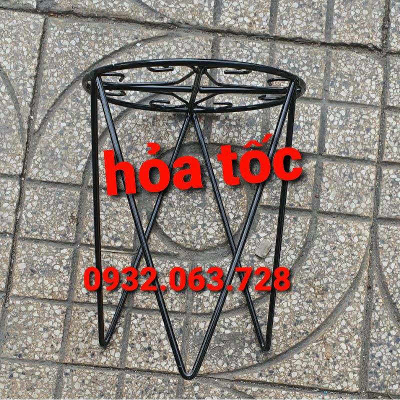 🚀 hỏa tốc 🚀 chân sắt kê chậu hoa đường kính 21cm cao 27cm