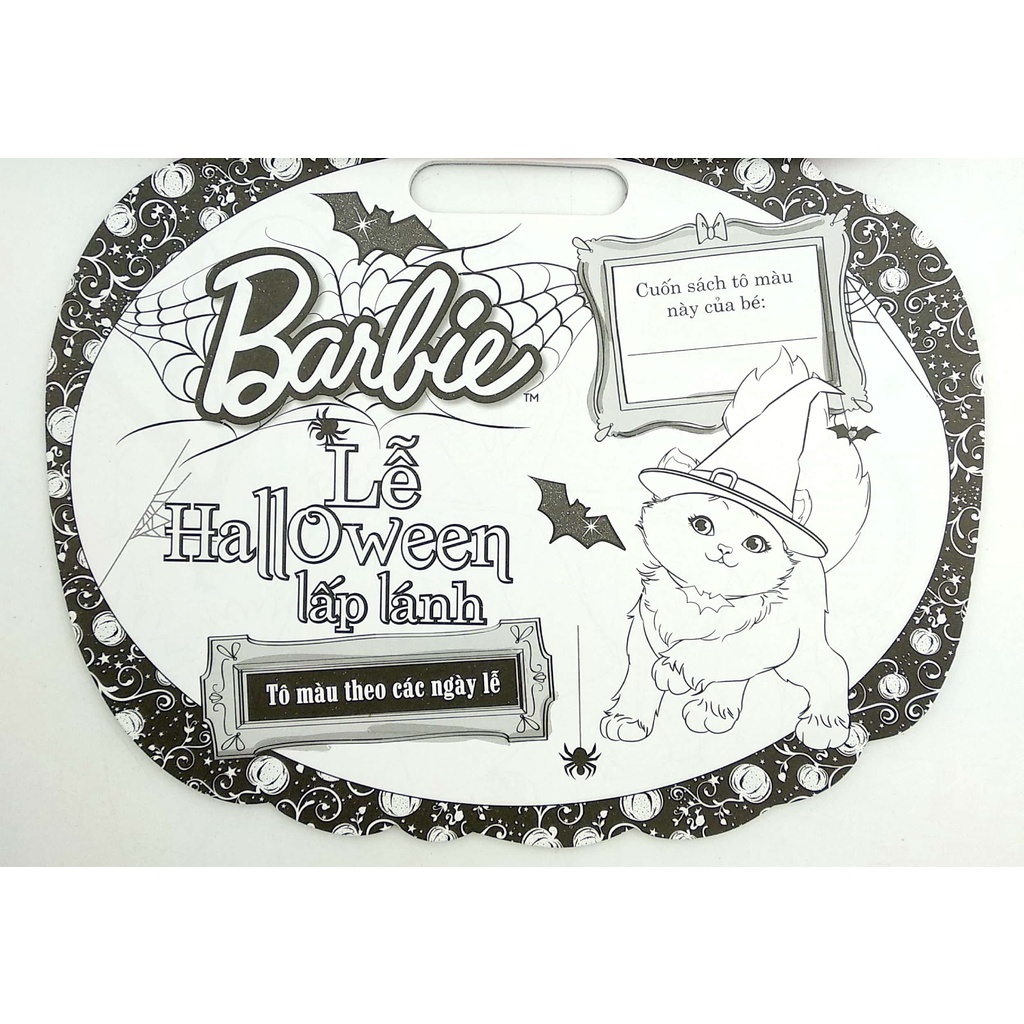 Sách - Barbie Lễ Halloween Lấp Lánh - Tô Màu Theo Các Ngày Lễ