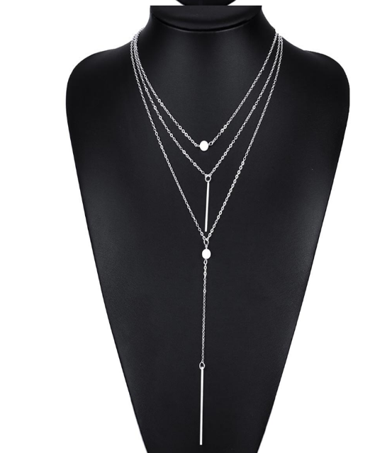 Vòng Cổ Thời Trang Nữ Baho Nhiều Dây Mặt Thanh Duyên Dáng Dự Tiệc Dành Làm Quà Tặng