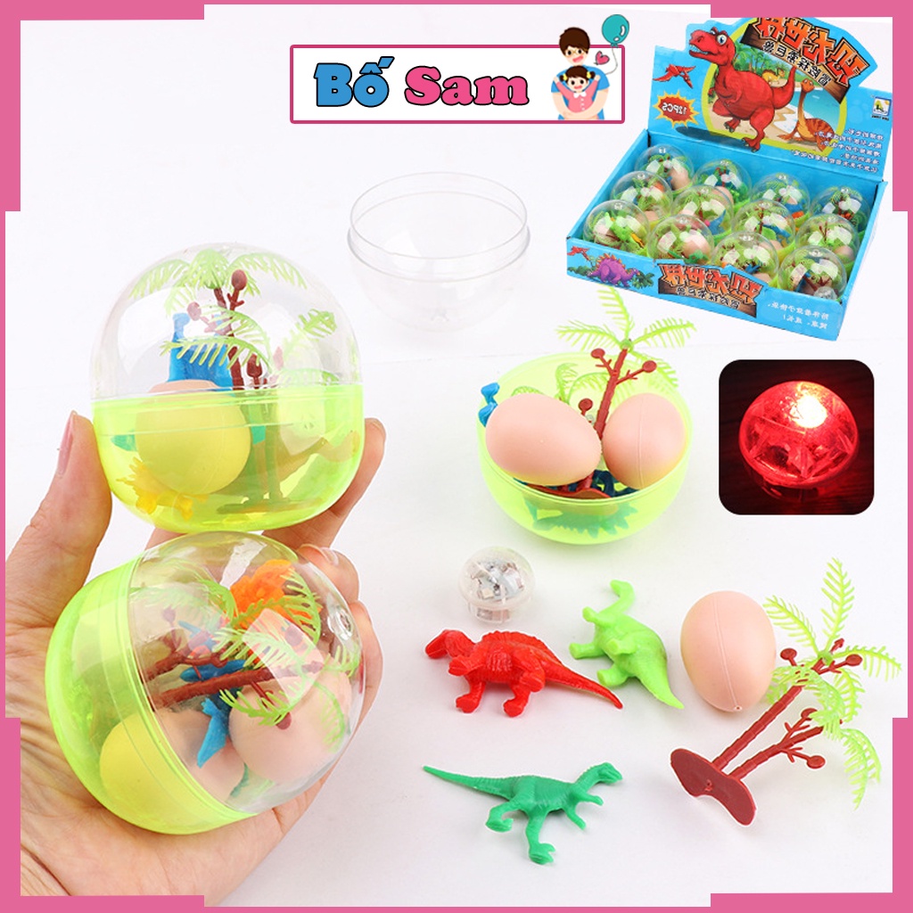Trứng khủng long đồ chơi có đèn mô hình thông minh cho bé Shop Bố Sam