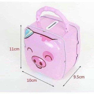 Két sắt mini hình heo cute