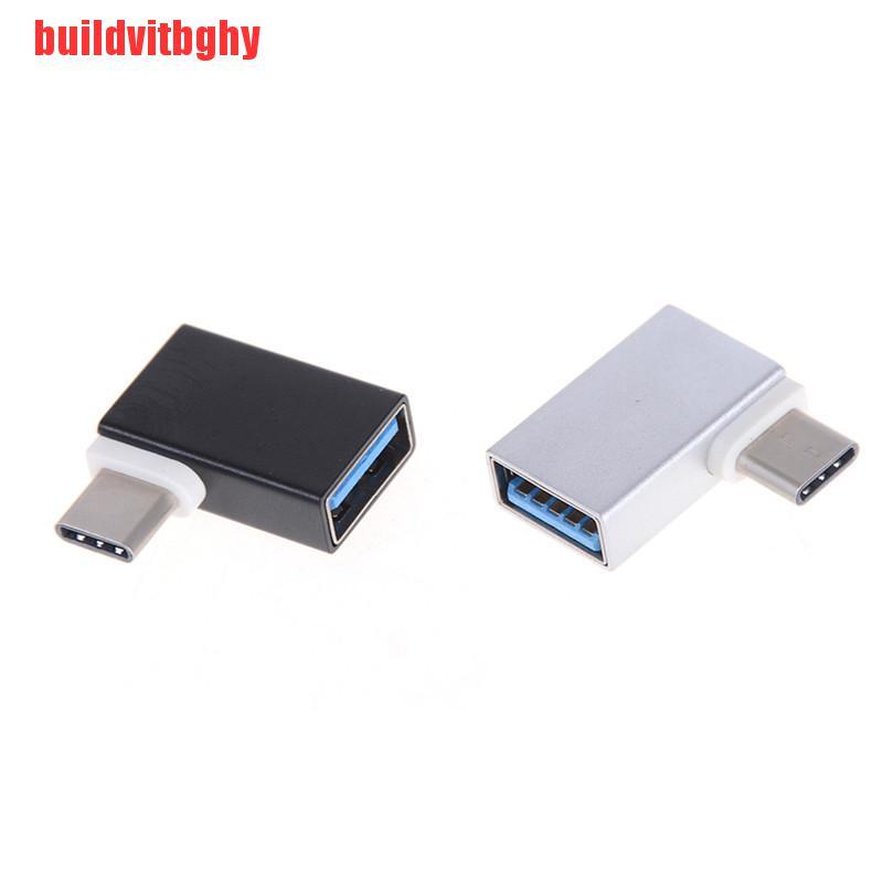 Đầu Chuyển Đổi Dữ Liệu Otg Usb 3.1 Type C Sang Usb 3.0 Đầu Cái 90 Độ | BigBuy360 - bigbuy360.vn