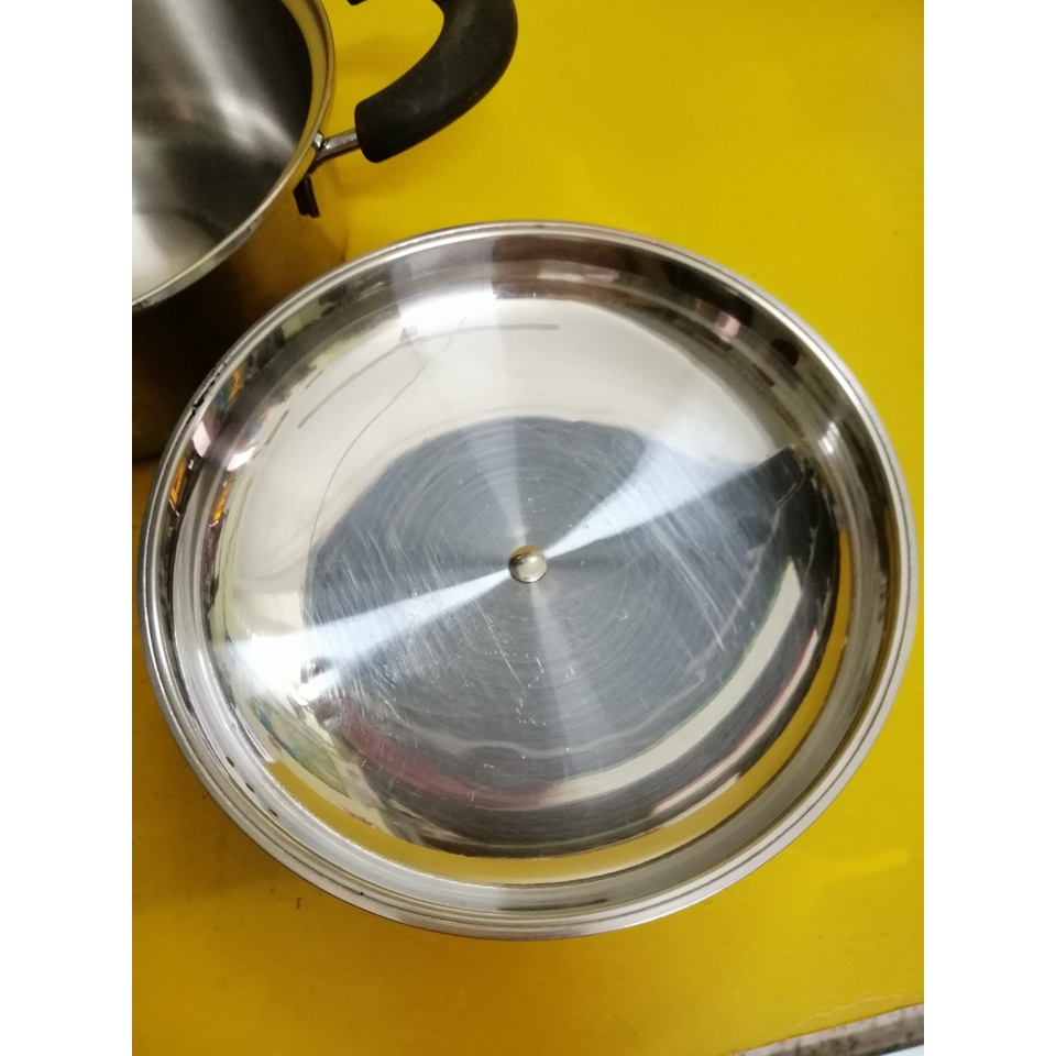 Nồi inox nội địa Nhật, size 20cm, cao 8.5cm (mã 829), Dùng được bếp từ