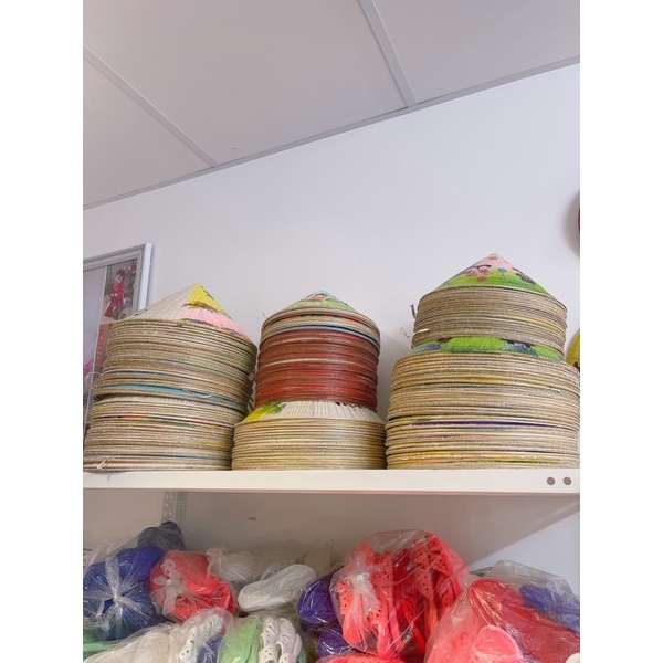 Nón lá vẽ,nón lá trơn cho bé