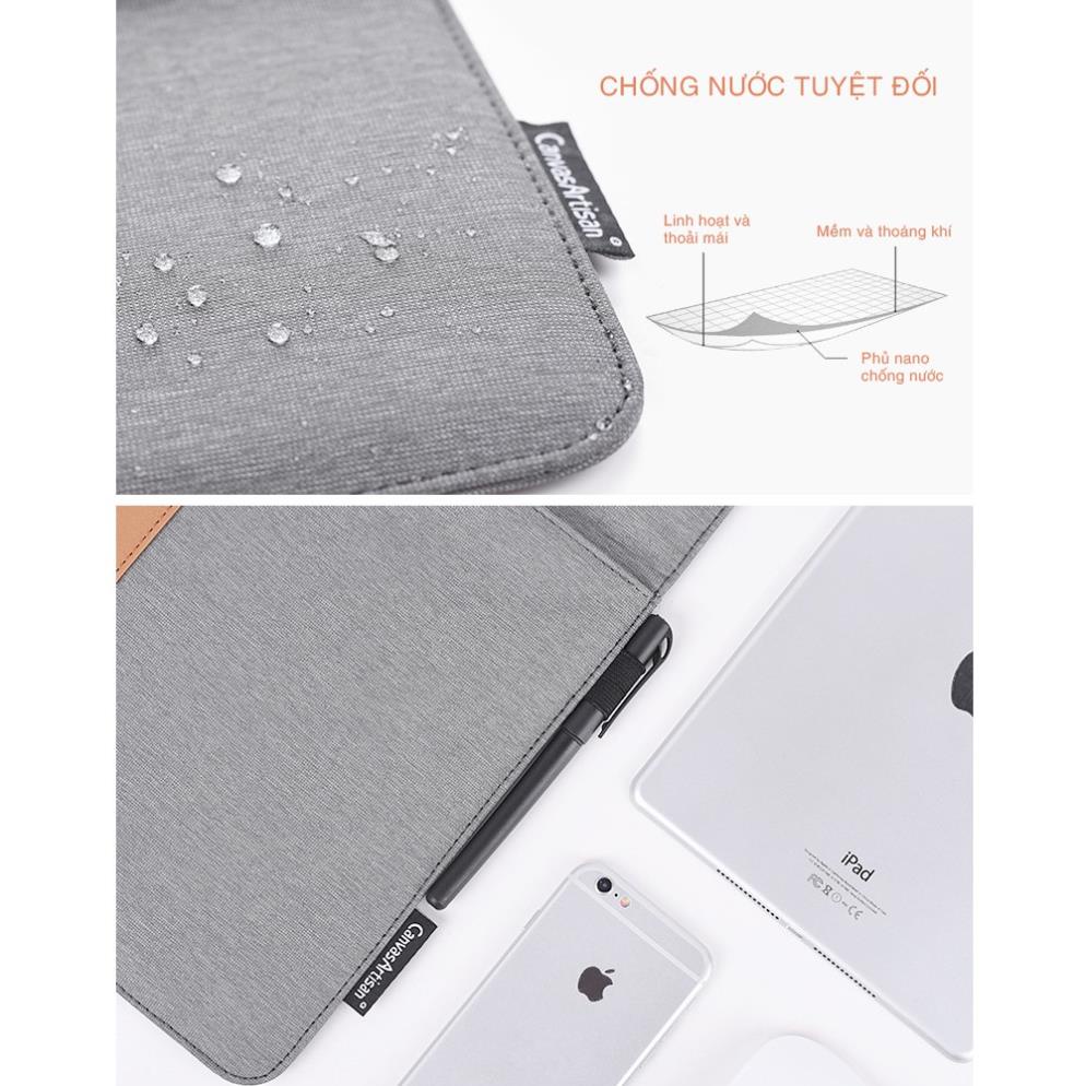 Túi chống sốc Laptop Macbook siêu mỏng thời trang CanvasArtisan 2019 (Chính hãng)