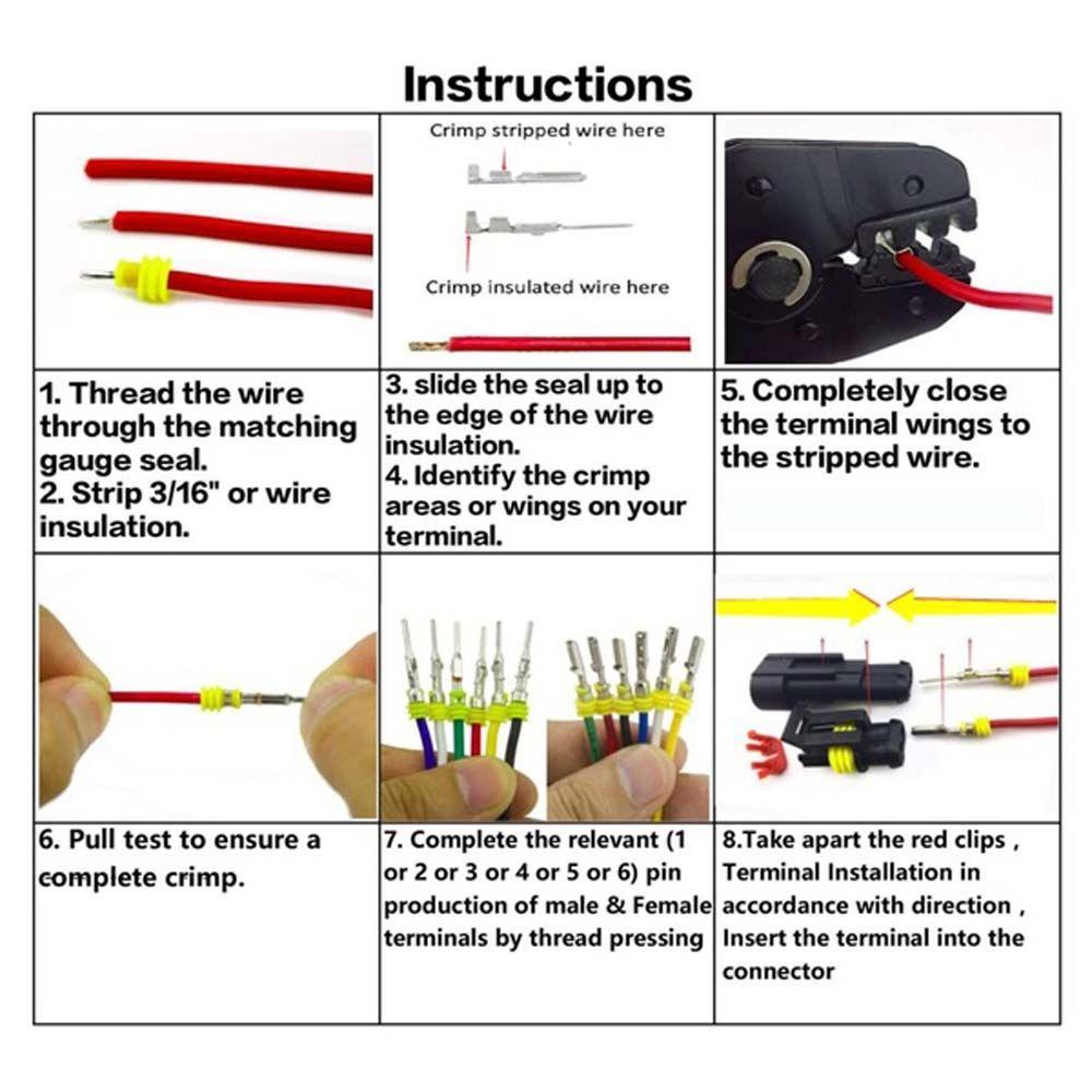Đầu Nối Dây Điện ABS 1 / 2 / 3 / 4 / 5 / 6 Chấu Thông Dụng Cho Xe Hơi / Xe Tải