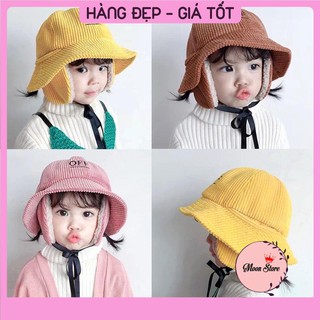 Mũ, nón trẻ em OFF dễ thương giữ ấm tai cho bé 2 trong 1
