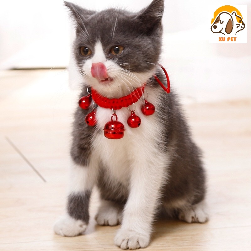 Vòng Cổ Cho Chó Mèo Chuông Lục Lạc Dễ Thương