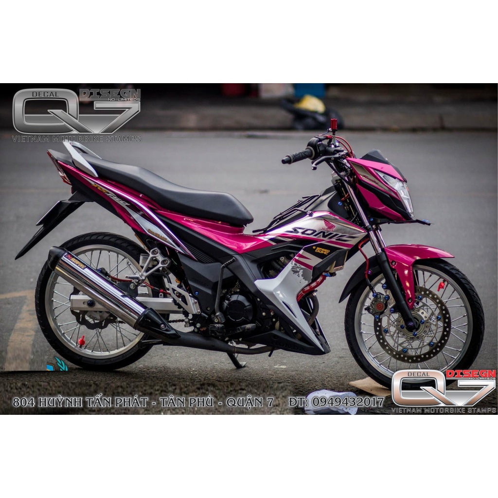 Tem Rời SONIC 150 Hồng Trắng - decalq7