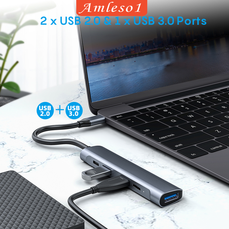 Bộ Chia Usb 3.0 2.0 60w Pd Cho Macbook Pro Air