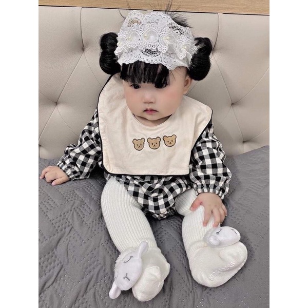 Mẫu băng đô ren trắng