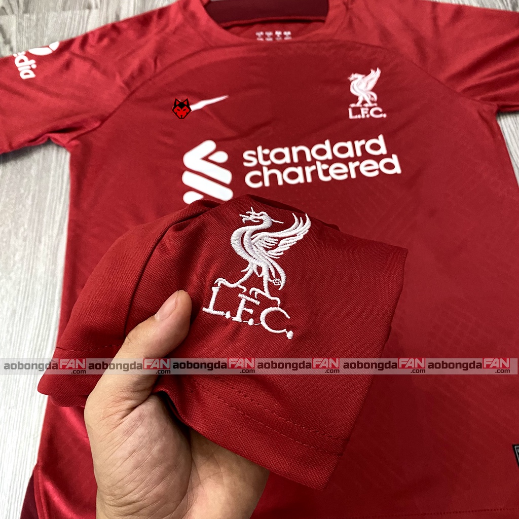 Bộ Quần Áo Bóng Đá Liverpool Đỏ Sân Nhà 23/24 - Vải Thái