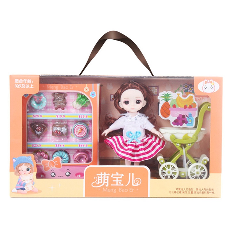 Xe Đẩy Đồ Chơi Mini Luyện Tập Trí Thông Minh Cho Bé Gái 6-8 Tuổi