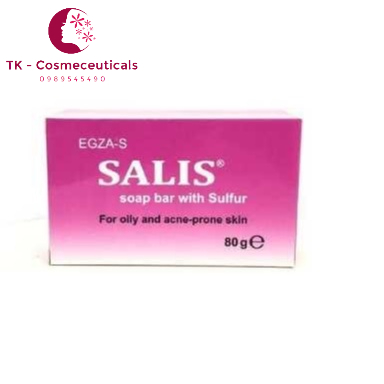 Xà Bông, Xà Phòng Tắm SALIS SOAP BAR Làm Sạch Da, Giảm Mụn, Viem Nang Lông - 80g