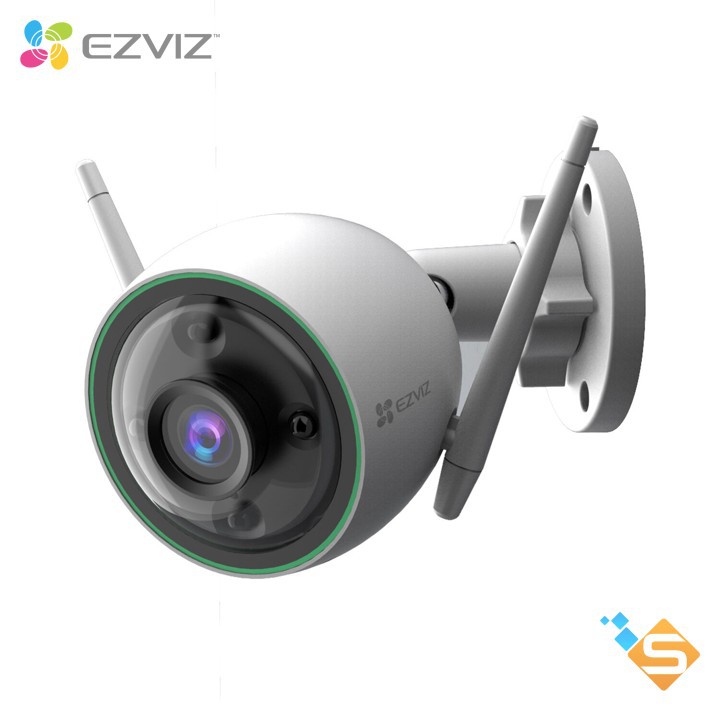 Camera WiFi Ngoài Trời EZVIZ C3N 2.0MP 1080P Ghi Hình Màu Ban Đêm Tích Hợp AI - Bảo Hành Chính Hãng 2 Năm