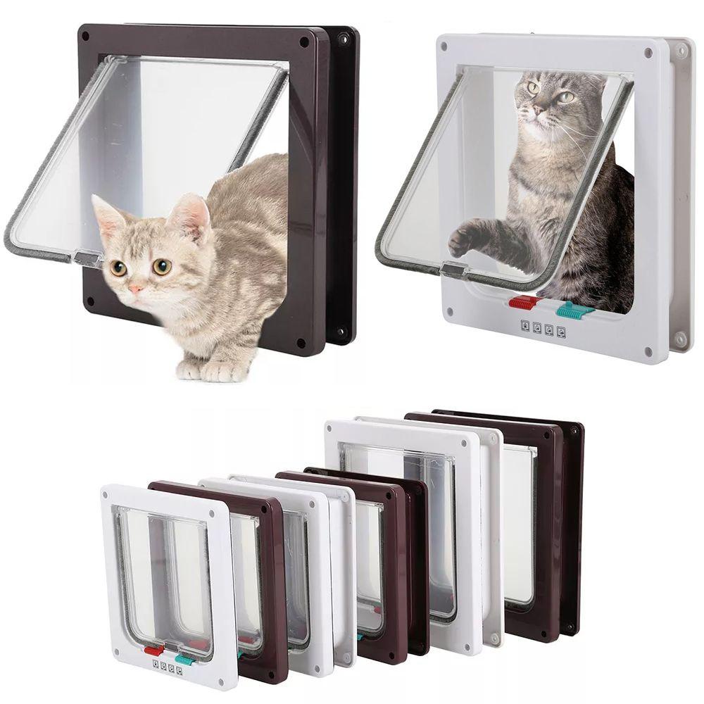 1 Cửa Chống Thời Tiết Cho Chó Mèo Bằng Nhựa ABS An Toàn Tiện Dụng