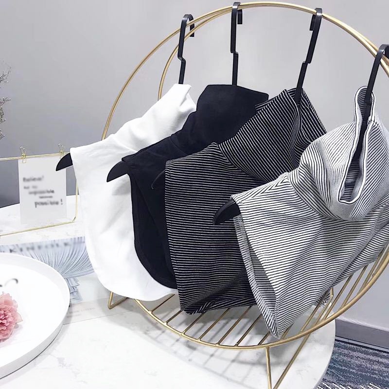 Cổ Áo Sơ Mi Giả Họa Tiết Kẻ Sọc Phong Cách Cổ Điển Thời Trang Cho Nữ