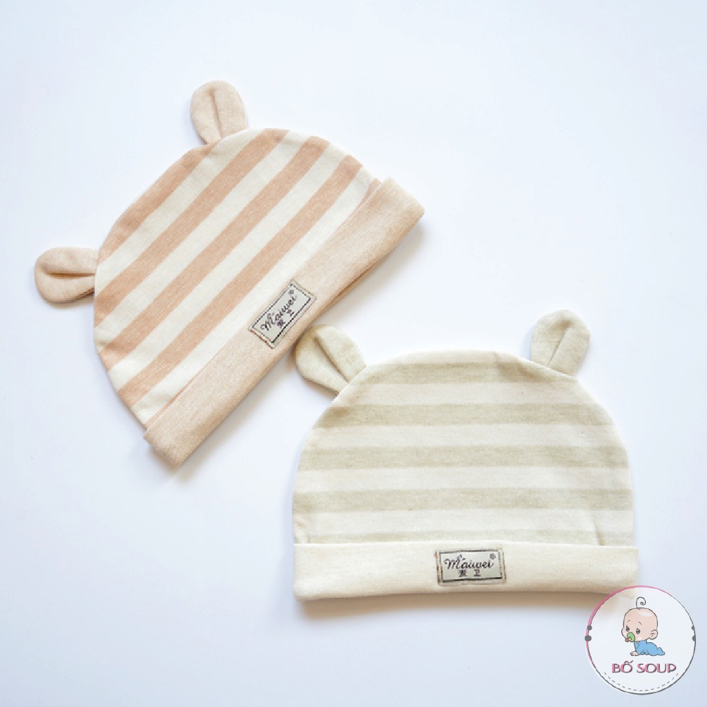 Mũ Che Thóp Cho Bé Sơ Sinh,Mũ Cotton Giữ Ấm Đầu Cho Bé