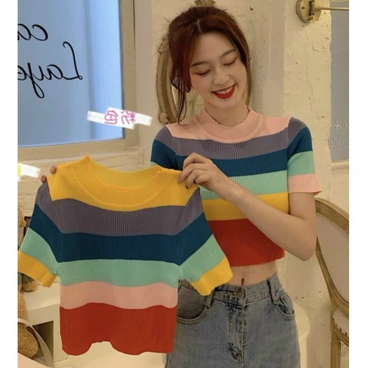 Áo len croptop sắc màu - A94 MVP | BigBuy360 - bigbuy360.vn