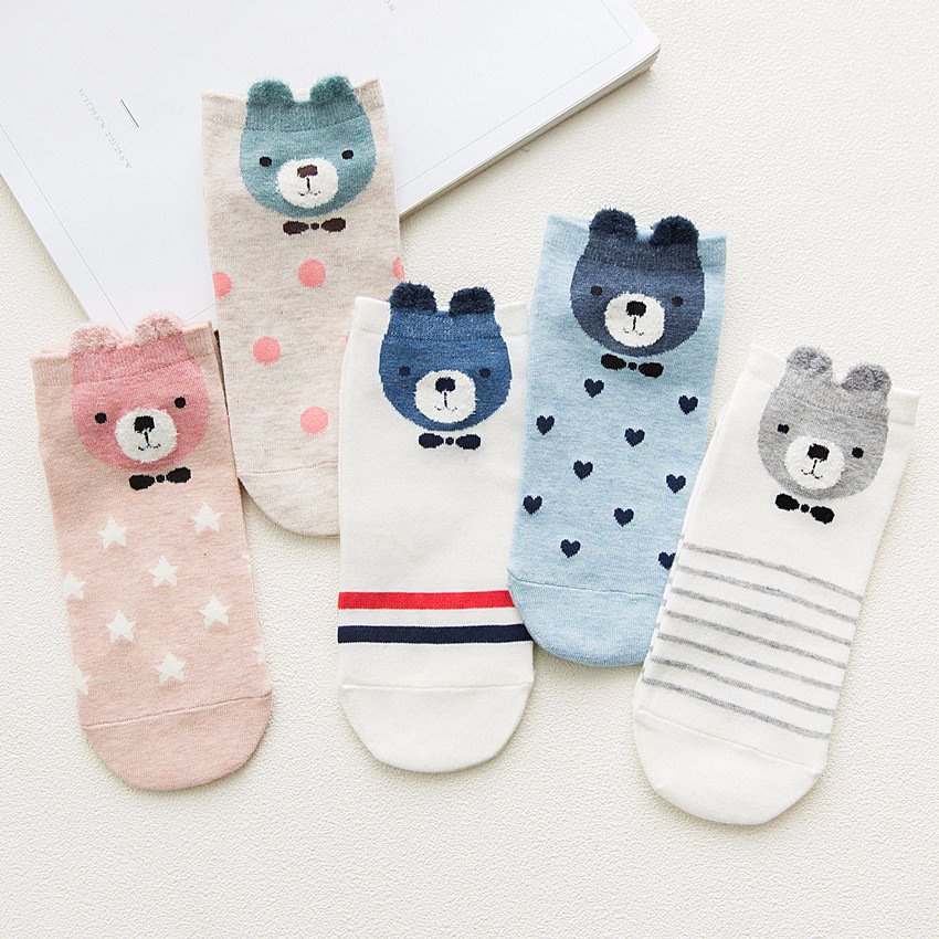 [Set 5] Tất vớ nữ cổ ngắn hoạt hình dễ thương cho mùa hè SVH