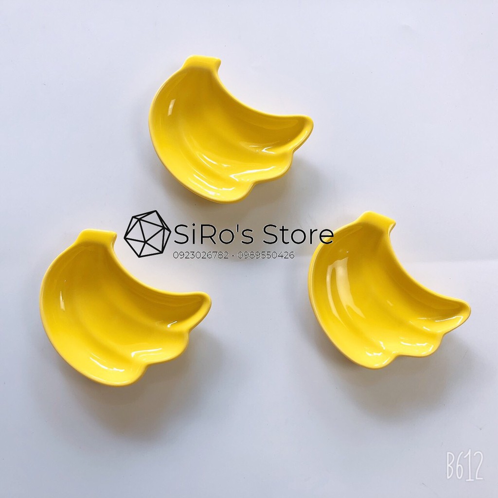 Bát gốm sứ hình quả chuối cho bé ân dặm SiRo's Store