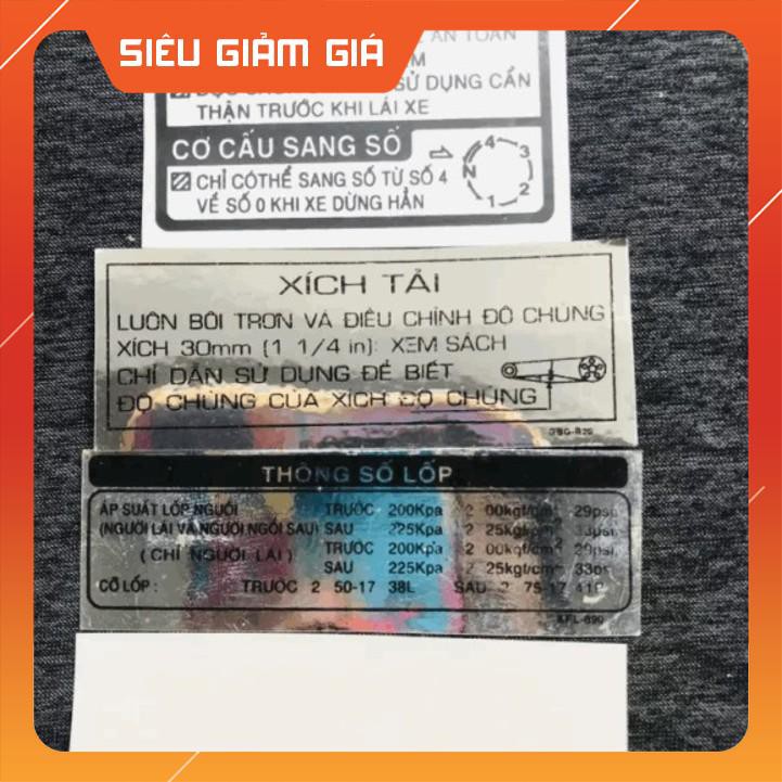 [SALE SỐC] TEM DÁN XE MÁY ĐẦY ĐỦ THÔNG SỐ WAVE VIỆT NAM (SIÊU RẺ)