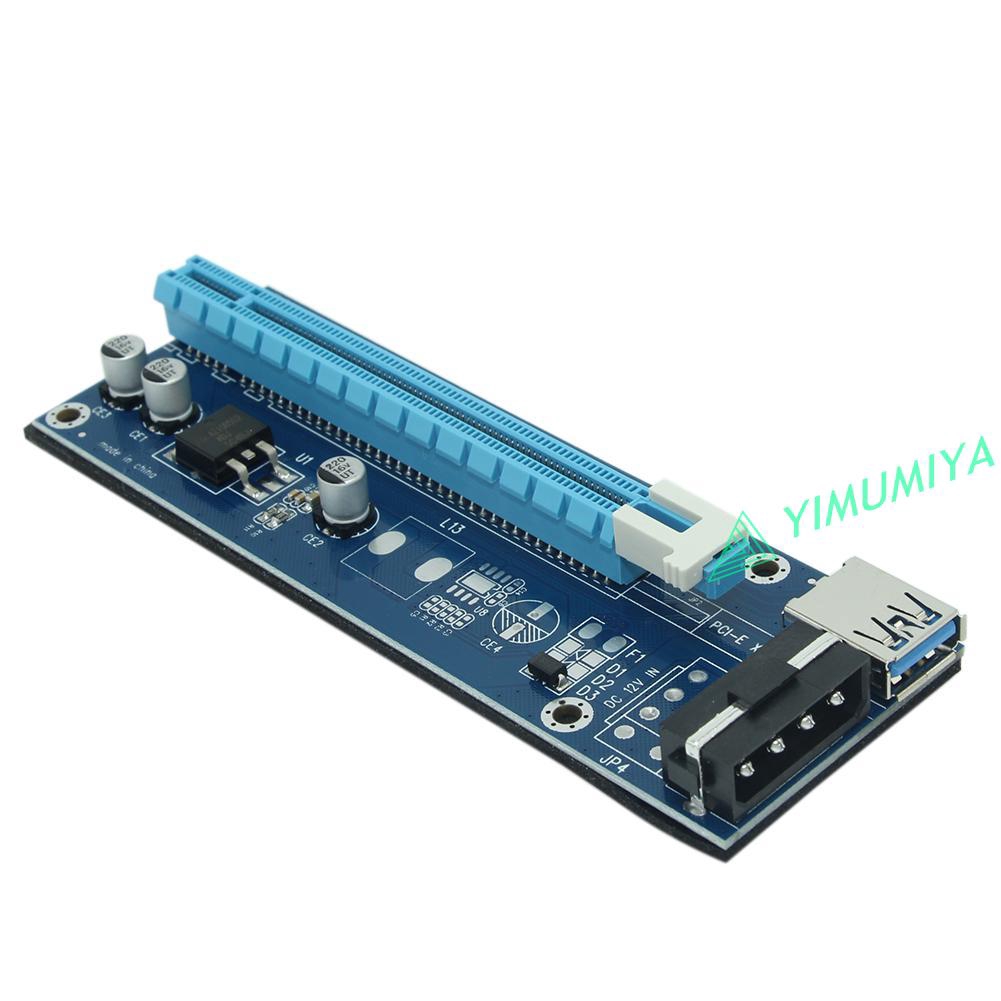 YI 4Pin PCI-E 1X to 16X BTC Mining Extender Graphic Riser Card Adapter Cable | BigBuy360 - bigbuy360.vn